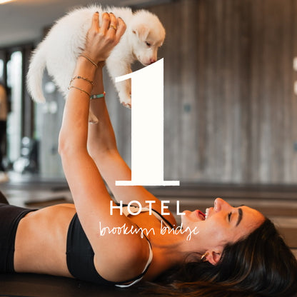 Rescue Puppy Yoga at 1 Hotel Brooklyn Bridge • December 7th